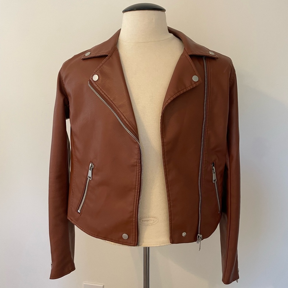 Anthropologie Fall 2023 - The Saige Faux-Leather Moto Jacket
